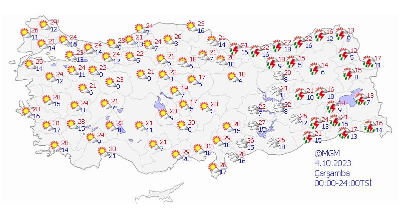 Meteoroloji 7 il içim alarm verdi. Özellikle bu bölgeler dikkat etsin şiddetli gelecek 15